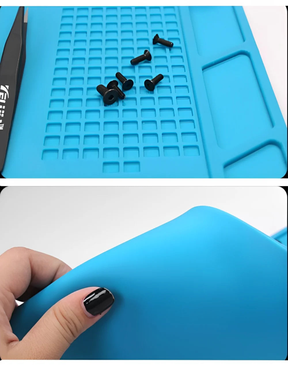 Silicone Soldering Mat ESD Antistatic Heat Insulation Motherboard Electronics Phone Repair Maintenance Working Platform Pad