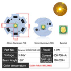 10-100pcs 1W 3W LED Beads 3535 SMD 3W Chip Deep Red Green Royal Blue UV 395nm 410nm 365nm IR 730nm 850nm 940nm Amber 595nm Lamp