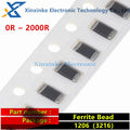100PCS 1206 3216 SMD Ferrite Bead Magnetic Bead Inductor SMD Inductance 0R 10R 30R 60R 80R 100R 120/150/180/200/220/300 Ohm 330Ω