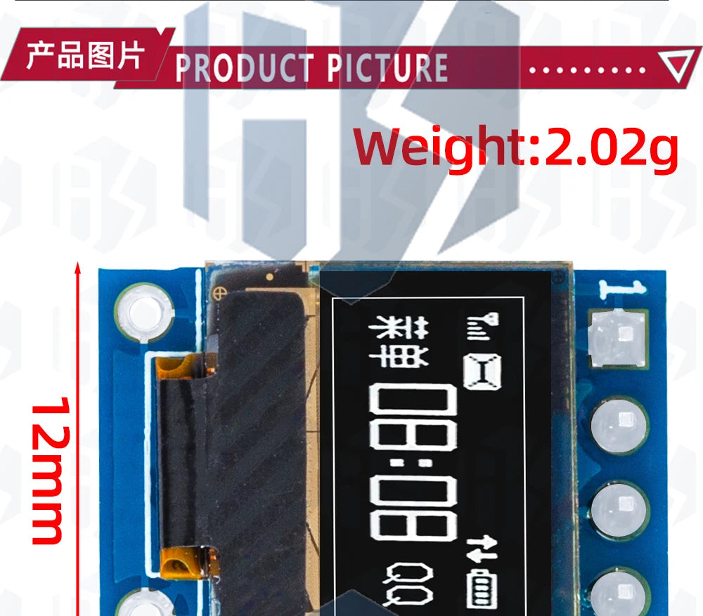 0.42" 0.42 Inch White OLED Display LCD Module 72X40 Serial Screen White Color I2C IIC/SPI Interface SSD1315 72*40 For Arduino