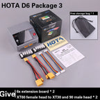 HOTA D6 DC650W 15A Dual Smart Charger Maximum current 1600mA Built-in Micro USB for 1-6S Lipo LiHV/NiZn/Nicd/NiMH Battery