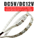 DC5V DC12V 5mm WS2812B COB LED Strip WS2812 Smart RGBIC Individually Addressable 160Leds/m High Density Flexible Pixel Light