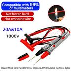 1000V 10A 20A Pure Copper Gold-Plated Special Tip Multimeter Probe Universal Test Lead Wire Needle, Tester Lead Probe