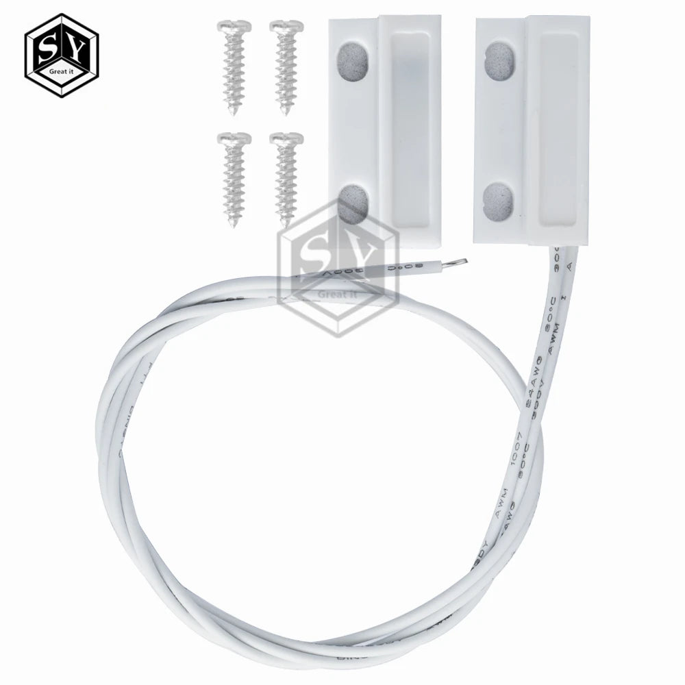 MC-38 MC38 Wired Door Window Sensor 30mm Wire Lengthen Randomly Magnetic Switch Home Alarm System for arduino