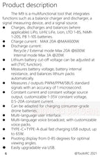 ToolkitRC M9 600W 20A USB Fast Charing DC Smart Charger Adjustable Screen Angle with Audio Function For 1-8S Lipo LiFe Battery