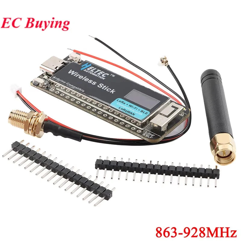 ESP32 Wireless Stick SX1262 LoRa WIFI BLE Development Board LoRAWAN 433-510MHz/863-928MHz Meshtastic Mesh Network For Arduino