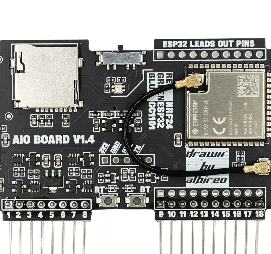 Flipper Zero 3-in-1 Expansion Board Wifi Nrf24 Esp32 Cc1101 Development Module