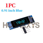 0.91 Inch 128x32 IIC I2C White / Blue OLED LCD Display DIY Module SSD1306 Driver IC DC 3.3V 5V for arduino