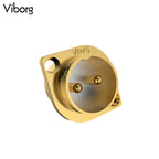 1pc Viborg High End GM16G Pure Copper Made Gold plated Micro Male Connector 2pin GX16 aviation GX16 Male socket Chassis