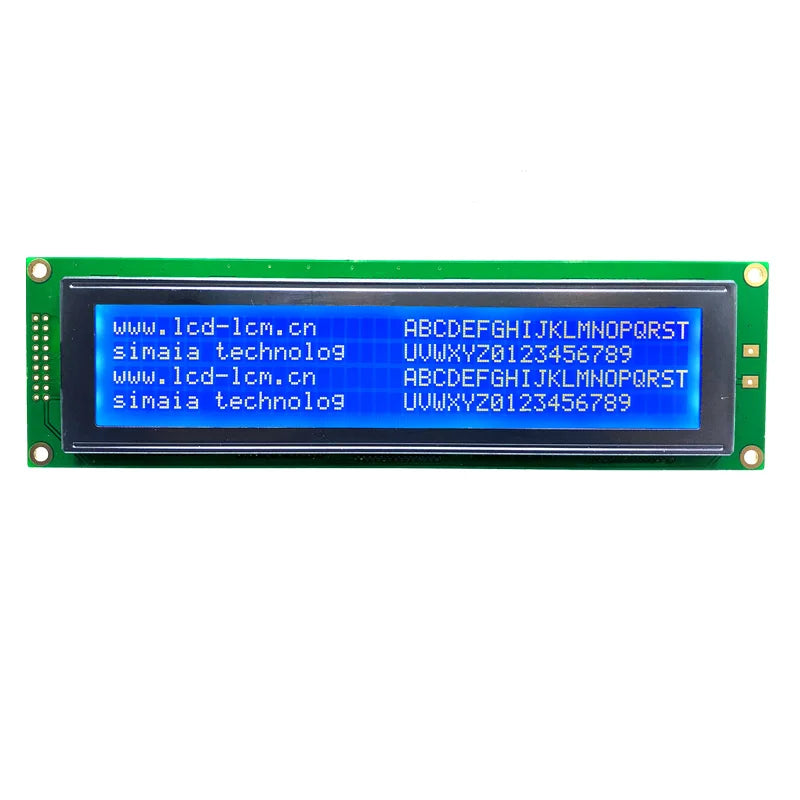 Cob Large 40x4 Character 18 Pin 8 Bit Parallel 5.0v Yellow Green Display Module 4004 16x2 Panel LCD Screen