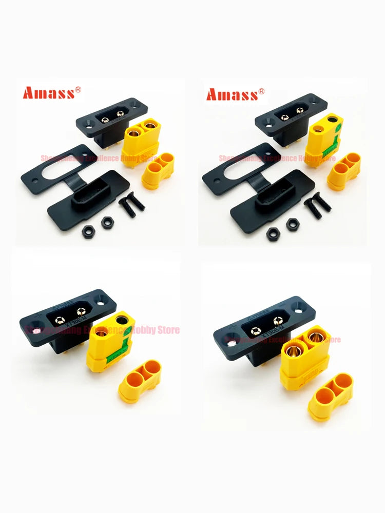 RC Model Amass XT90E-M Gold-plated Connector XT90 Male Plug XT90S Female Battery Connection for ESC Motor Aircraft Drone
