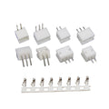20 Sets JST ZH 1.5mm Pitch Wire-to-Board Connector Kit, Male/Female Housing & Terminals (2-10 Pin) for DIY Electronics