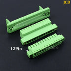 1/3/5 Set WF2EDG Pitch 3.81mm 2P/3P/4P/5P/6P/8P/9P/10P/12P/16P/24P Pluggable Terminal Block Connector 15EDGWC 3.81mm Pitch
