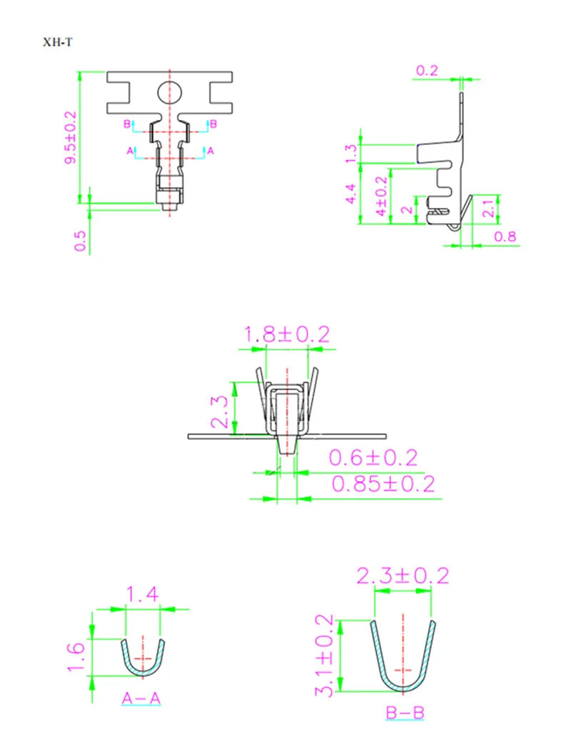50PCS XH 2.54 2P 3P 4P 5P 6P 7P 8P 9P 10P Pin JST Male Female Connector 2.54MM Horizontal Straight Pin Header Housings Terminal