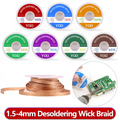 Desoldering Wick Braid 1/2/5pcs 1.5mm-4mm Copper Solder Remover Wire Flux BGA PCB Soldering Repair Tool DIY Electronics Cleaning