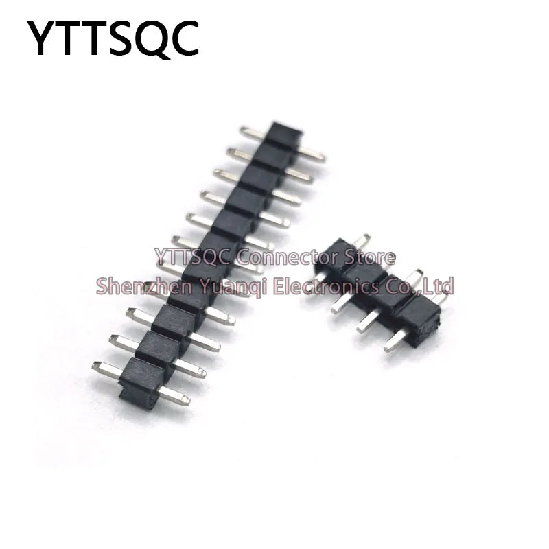 50PCS 2.54mm Pitch Pin Header Single Row Male Low Profile L7.5 Breakaway PCB Board Connector Straight Pinheader Plug 1*2P-40Pin