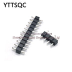 50PCS 2.54mm Pitch Pin Header Single Row Male Low Profile L7.5 Breakaway PCB Board Connector Straight Pinheader Plug 1*2P-40Pin