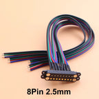 JCD Spring Loaded Male Female 2.5/2.54 MM Pitch 2P 3 4 5 6 7 8 Pole Through Holes PCB BTB Connector 2A DC Magnetic Pogo Pin