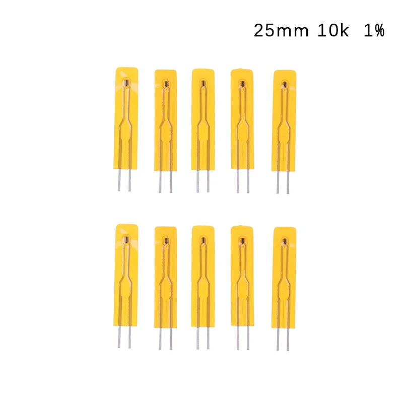 10pcs NTC Thin Film Thermistor 2.5cm 5cm 3950 10K 50K 100K MF5B SMD 1% 5% Temperature Sensor
