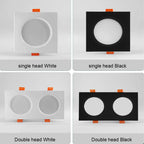 Square Embedded Downlight Dimmable Ceiling Tuya Bluetooth/Zigbee Matter Smart Lamp Lighting AC85V-260V Indoor Lighting