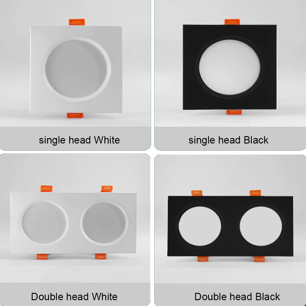 Square Embedded Downlight Dimmable Ceiling Tuya Bluetooth/Zigbee Matter Smart Lamp Lighting AC85V-260V Indoor Lighting