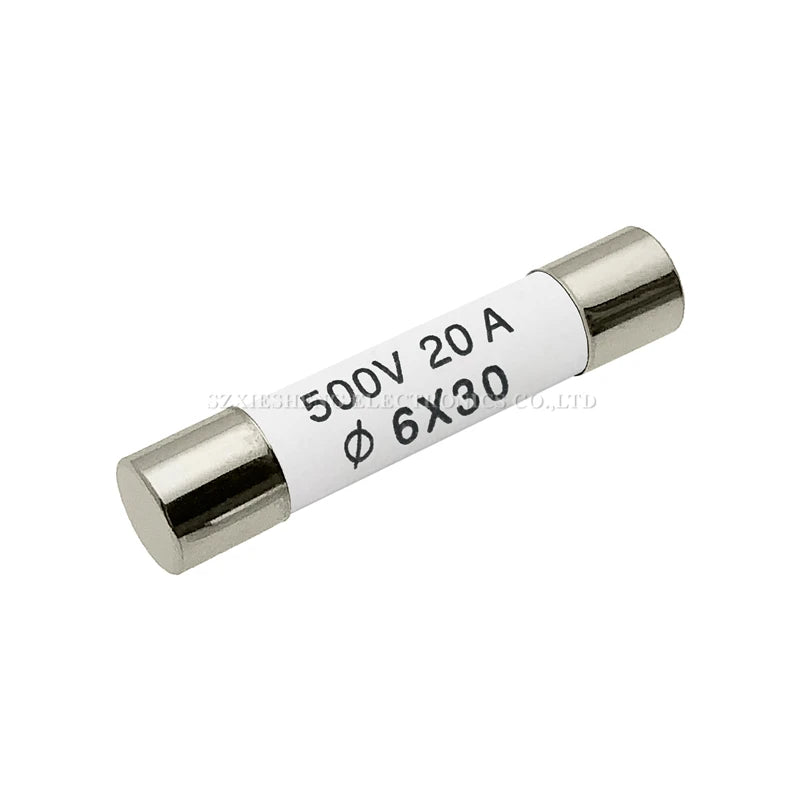 10PCS 5*25/6*25/6*30MM Ceramic Fuse 0.5A 1A 2A 3A 4A 5A 6A 8A 10A 13A 15A 16A 20A 25A 30A 250V 500V RO55 RO57 RO58 Fuse BS1362