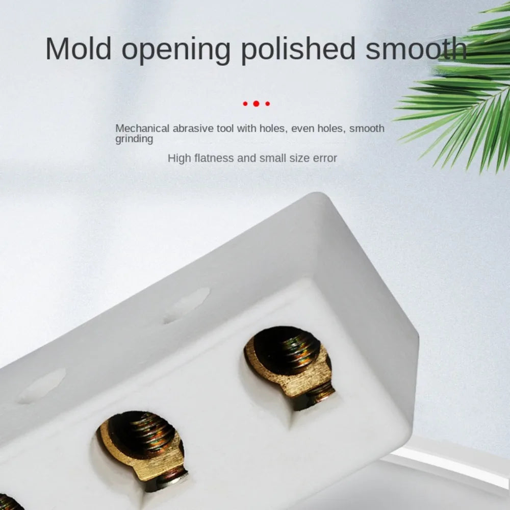 1 In 1 Out Ceramic Wiring Terminal Block 2 In 2 Out High-temperature Resistant Ceramic Terminal Post 250V Copper