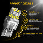 AUXITO 2Pcs T20 LED W21/5W 7443 7440 W21W LED Bulb 6500K White For Lada Opel Car Parking Position Light DRL Daytime Running Lamp