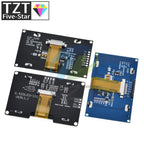 TZT 2.42" 2.42 inch LCD Screen White  Yellow 128x64 OLED Display Module IIC I2C SPI Serial for C51 SPD0301