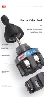 2 4 Way position Monolever switch joystick 30mm Toggle Joystick Rocker Cross Switches Reset Momentary Self Latching switch HNT