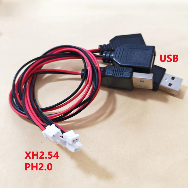 USB Adapter Cable Kit With PH2.0/XH2.54 Connectors For Power Signal Cables Of DIY Electronic Products 3D Printers RC Toys Etc