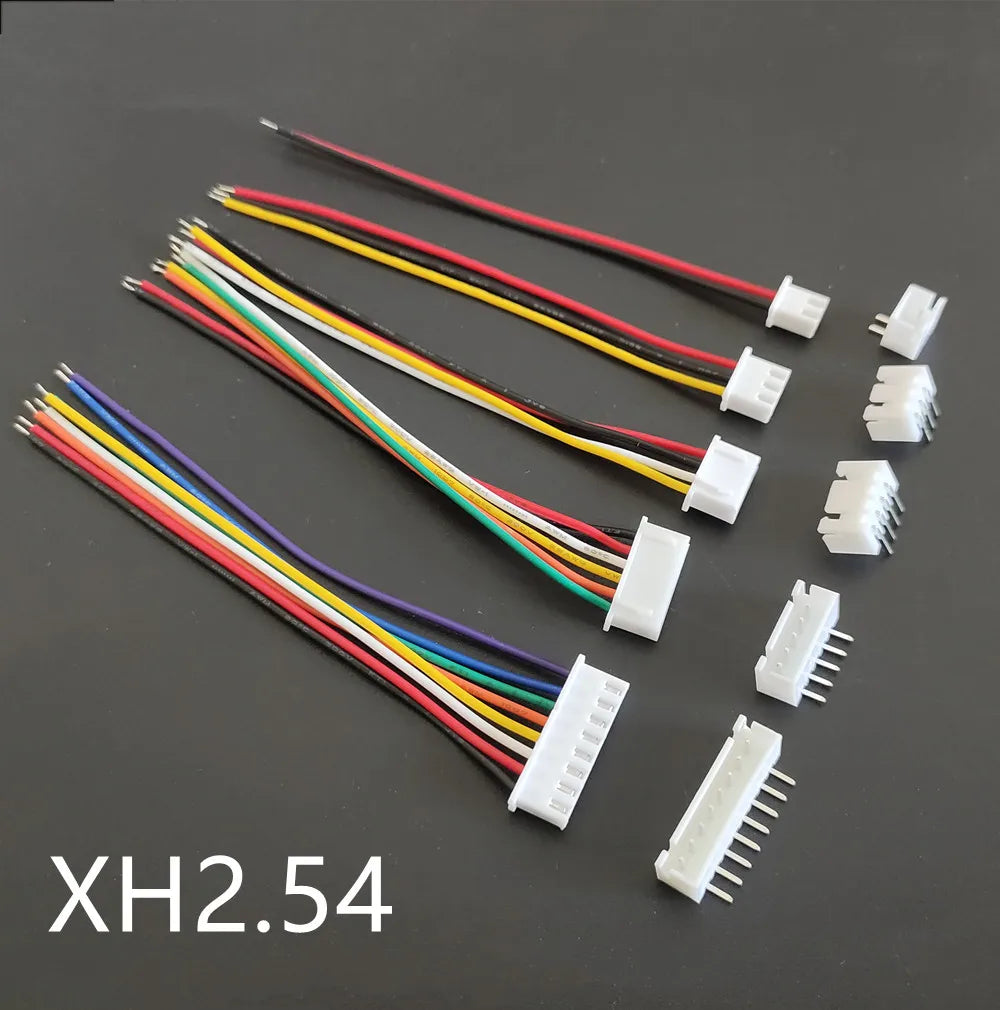 5Sets JST XH2.54 XH ZH PH 1.25mm 1.5mm 2.0mm 2.54mm Wire Cable Connector 2 3 4 5 6 7 8 9 10 12 PIN Male and Female Plug Socket