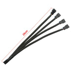 1Pcs PWM Fan Splitter 4pin Adapter Cable 1 To 4/3/2/1 Ways PWM Fan Splitter Extension Power Cable Connector Y Splitter Black