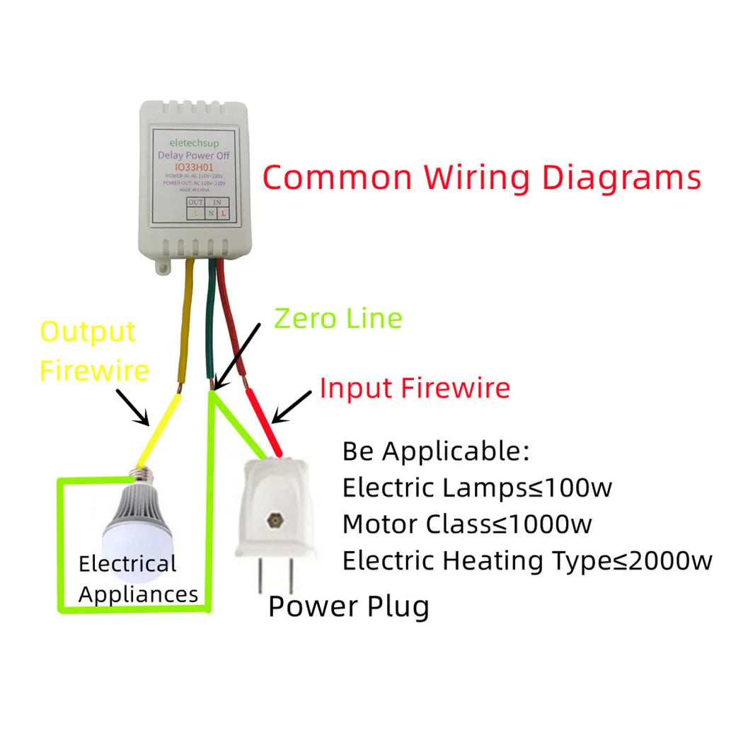 1-480Min Timer Adjustable Disconnect Delay Controller AC 110V 220V Power-ON Delay OFF Relay Switch 7A Output Current Relay Board