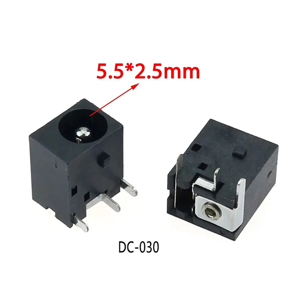 10PCS DC Power Sockets 5521 5525 5.5 X 1.65 / 2.1 / 2.5 mm DC036 DC044 DC044A DC044B DC044C 3-pin 5-pin 6-pin For Laptop DC