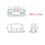 1Set 3.81mm Pitch Screw Terminal Block 2/3/4/5/6/7/8/9/10/12 Pin Through-wall Pluggable Plug Terminal Blocks Connector 15EDGWC