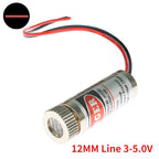 Laser Diode 650nm 5mW Red Point / Line / Cross Laser Module Head Glass Lens Focusable Industrial Class