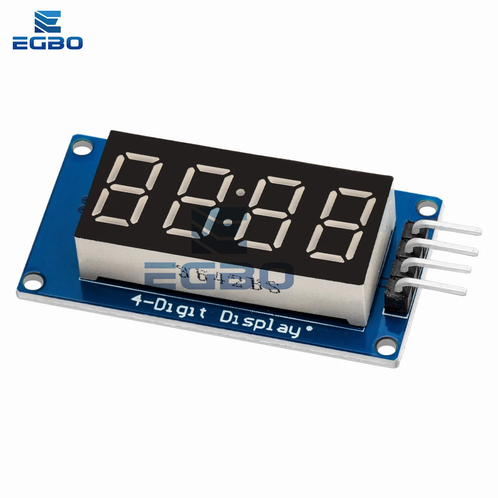 1~10PCS EGBO TM1637 4 Bits Digital LED Display Module 7 Segment 0.36Inch Clock RED Anode Tube Four Serial Driver Board Pack