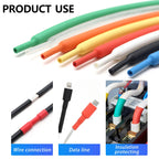 2M 11 Colors 3:1 with Glue Heat Shrink Tube 1.6mm ~ 50mm Dual Wall Adhesive Lined Polyolefin Shrinkage Wire Cable Protect Sleeve