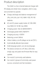 ToolkitRC Q4AC 4x50W 5A AC 100W 4 Port DC Smart Discharger Charger XT60/XT30 Optional for 1-4S Lipo Battery