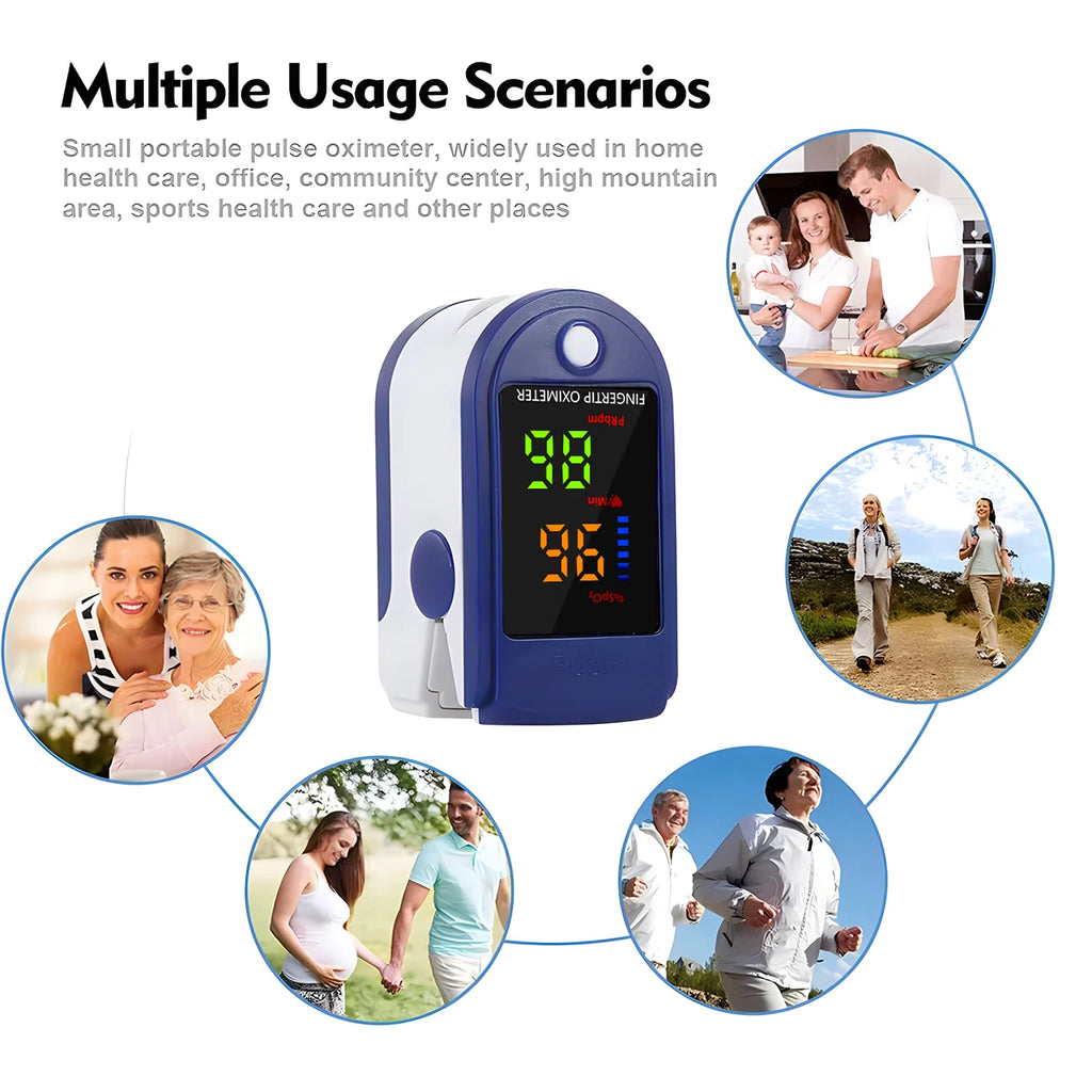 Medical Temperature Test Kit Infrared Thermometer Non-contact Forehead Thermomete or Digital Finger Blood Oxygen Oximeter LED