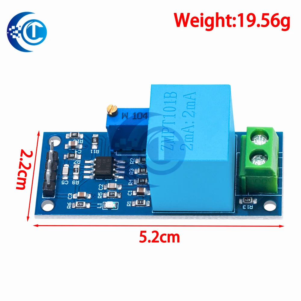 Active Single Phase Voltage Transformer Module AC Output Voltage Sensor for Arduino Mega ZMPT101B 2mA