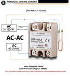 Relay Solid State Ssr Rele 220V Module Modulo Voltage Smart 24V Relè Switch Contactor Reley Heatsink 40 10A 40A Din 25A Ssd 40Aa