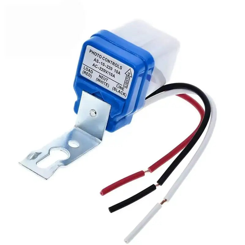 ●1Pcs Auto On/Off Photocell Street Light Switch Waterproof Photo Control Sensor Switch AC220V 10A Automatic Switch
