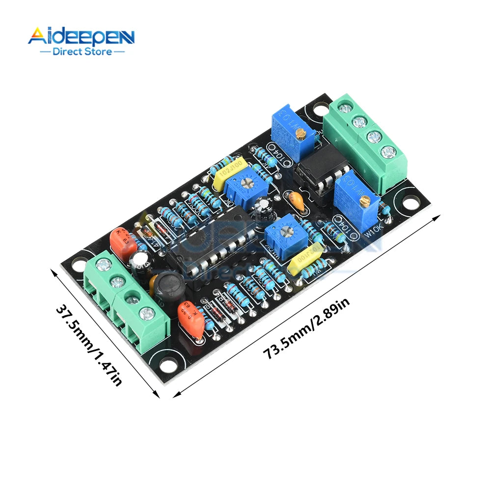 DC Single Supply 7-15V Dual-Channel Analog VU Meter Driver Board LMC660+LM358 Chip for Audio Tube Amplifiers Low Noise