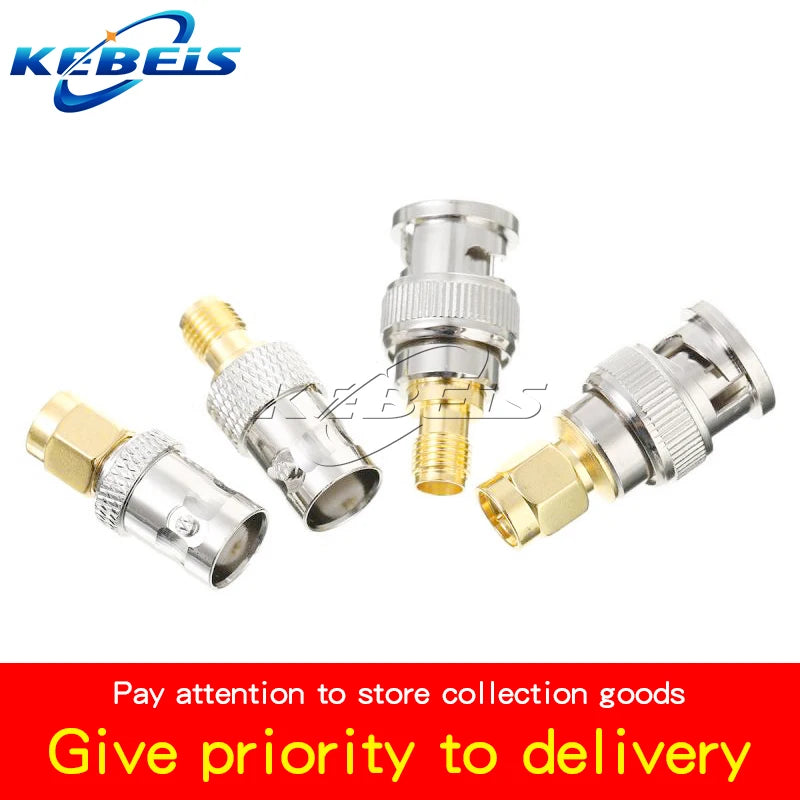 2PCS BNC to SMA Connectors SMA BNC Adapter Male to Female for Antenna/Extension Cable SMA to BNC RF Connector Kits ﻿