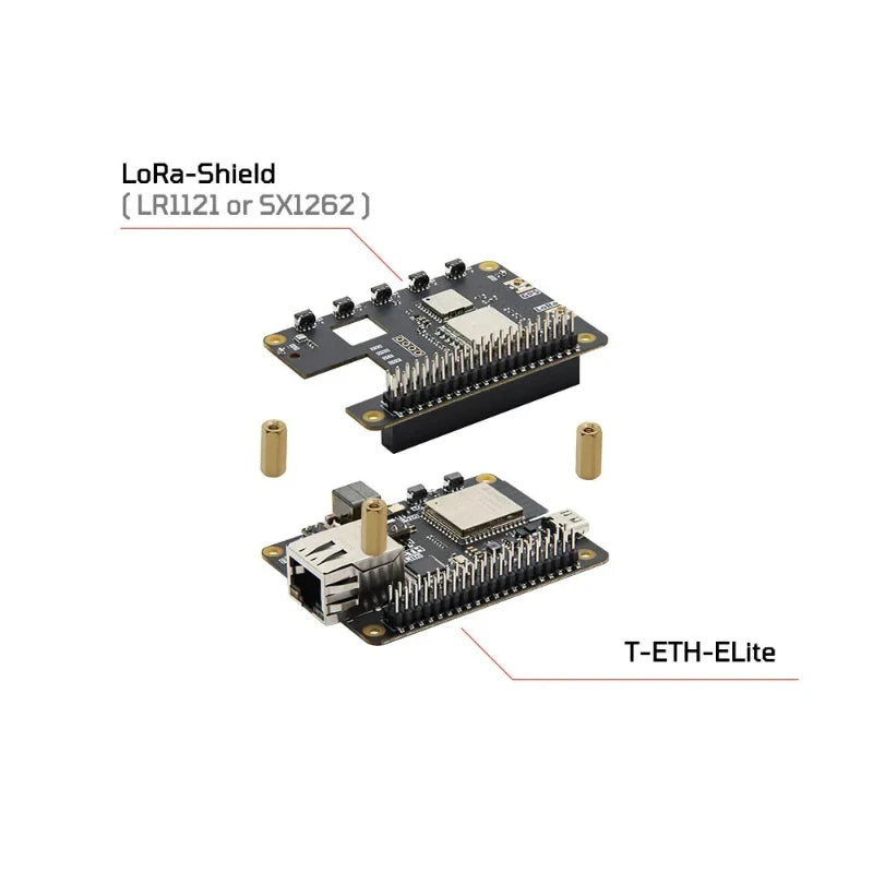 1Pcs T-ETH-ELite ESP32-S3 Ethernet Development Board W5500 Module Scalable T-SX1302 LoRa Gateway LoRa GPS PCIE LTE Shield