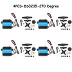 Dsservo 35kg DS3235 Pro Digital Servo Steel Gear Coreless Motor Waterproof 180/270 Degree for 1:8 1:10 1:12 RC Car Robot Crawler