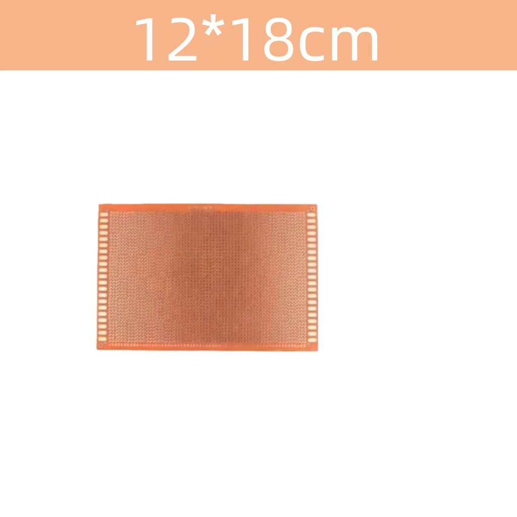 1-10PCS 5*7CM 7x9cm 9x15cm PCB Breadboard Protoboard Single-Sided Universal Printed Circuit Boards 2.54  MM Thick DIY Set Yellow