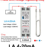 LCTC Solid State Relay DIN Rail Slim SSR 10/15/25/40A 0-10V 0-5V 4-20mA Voltage Regulator Relay With Heat Sink DC-AC DC-DC AC-AC